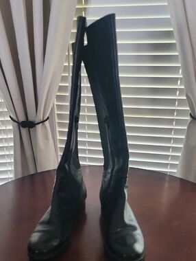 Alfani Women's Black Over-the-Knee Leather Boots